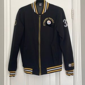 Pittsburgh Steelers letterman varsity jacket womens small